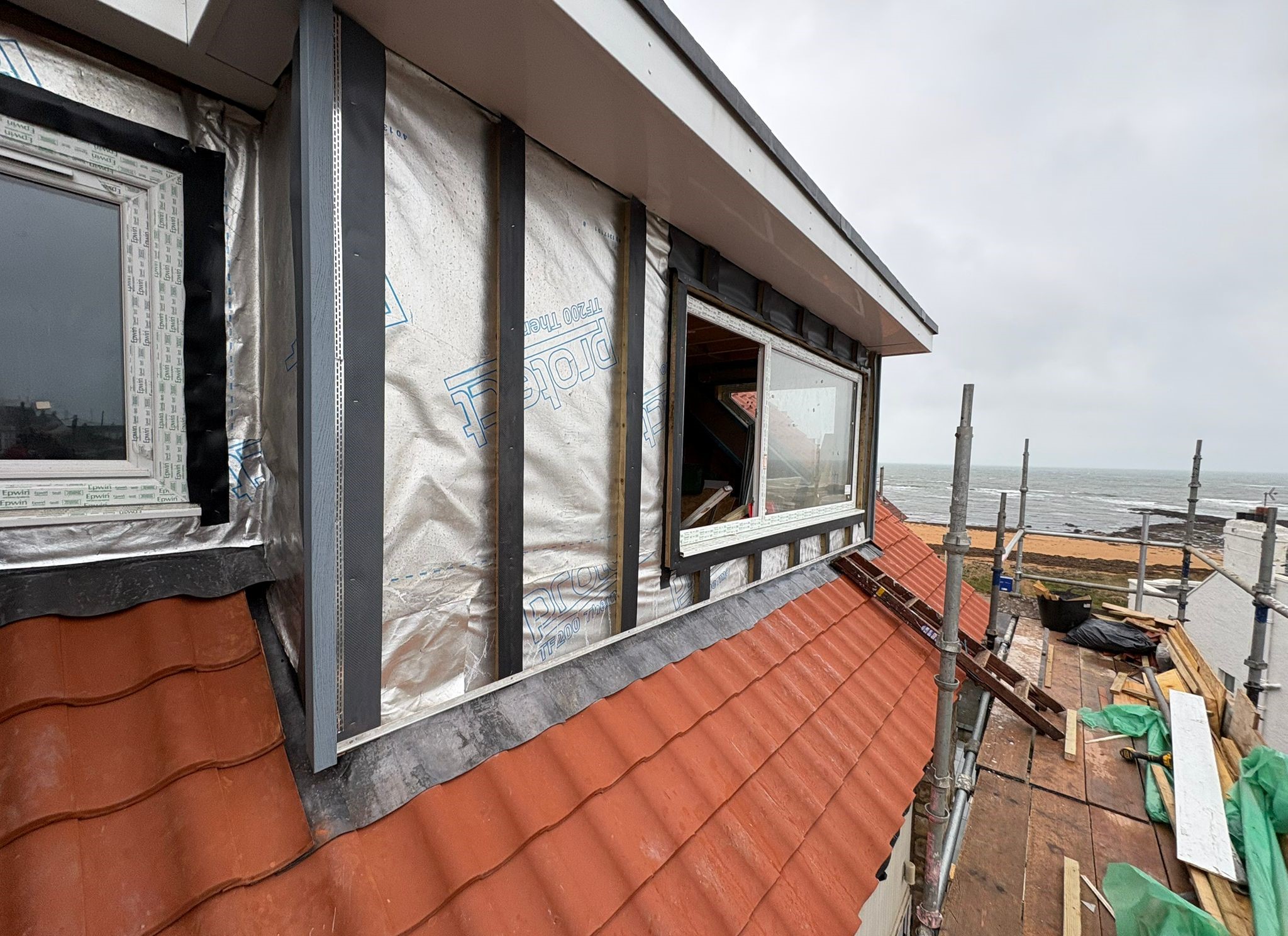 Attic Conversion with Dormers on either side of the Building currently under Construction