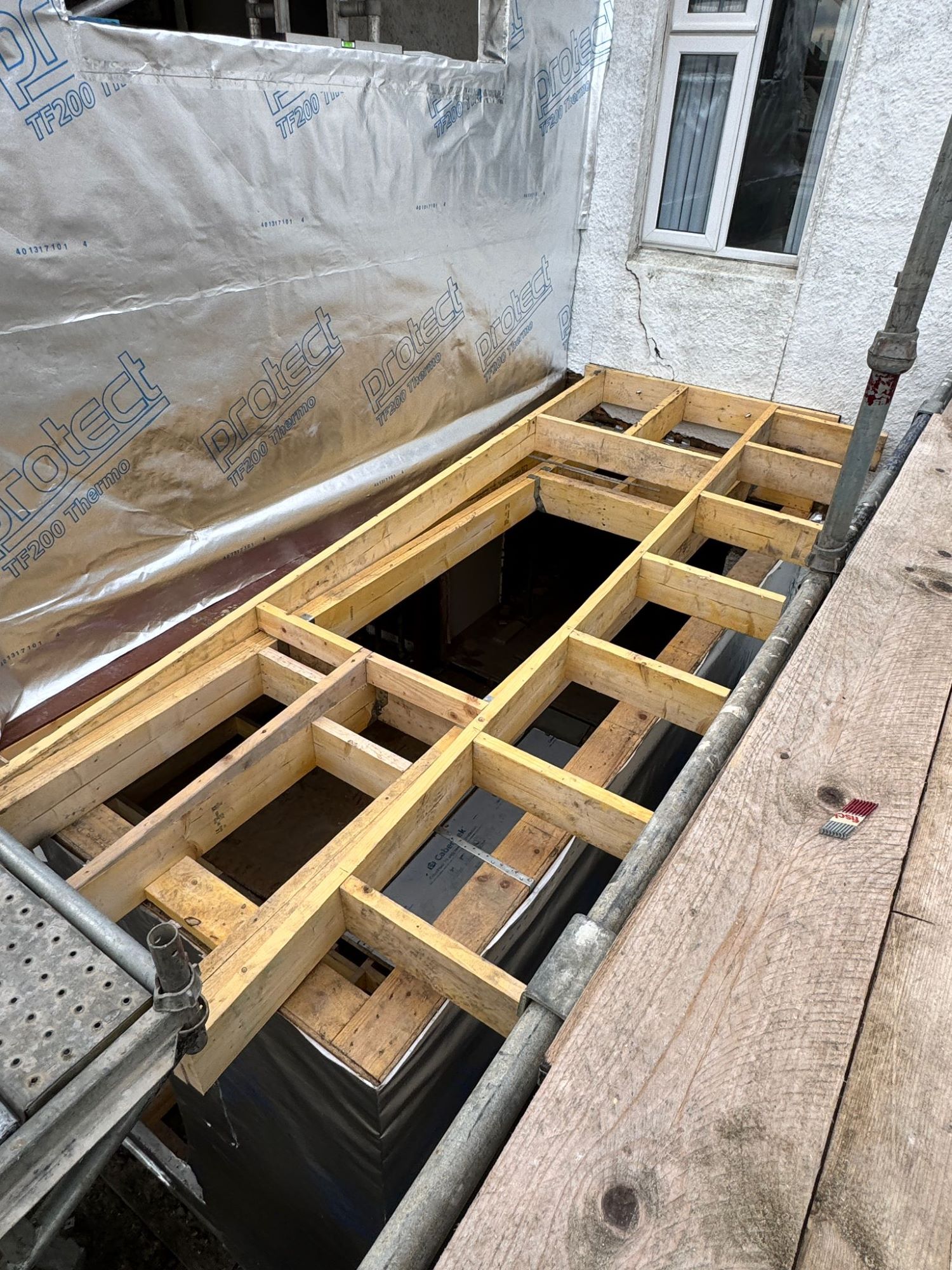 This Two-Storey Extension Project, Currently Under Construction by J&T Joiners