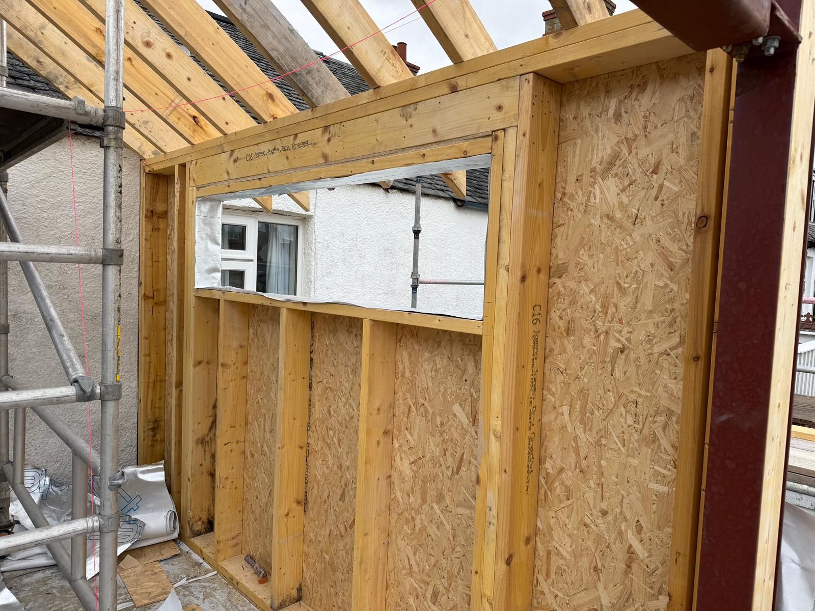 This Two-Storey Extension Project, Currently Under Construction by J&T Joiners