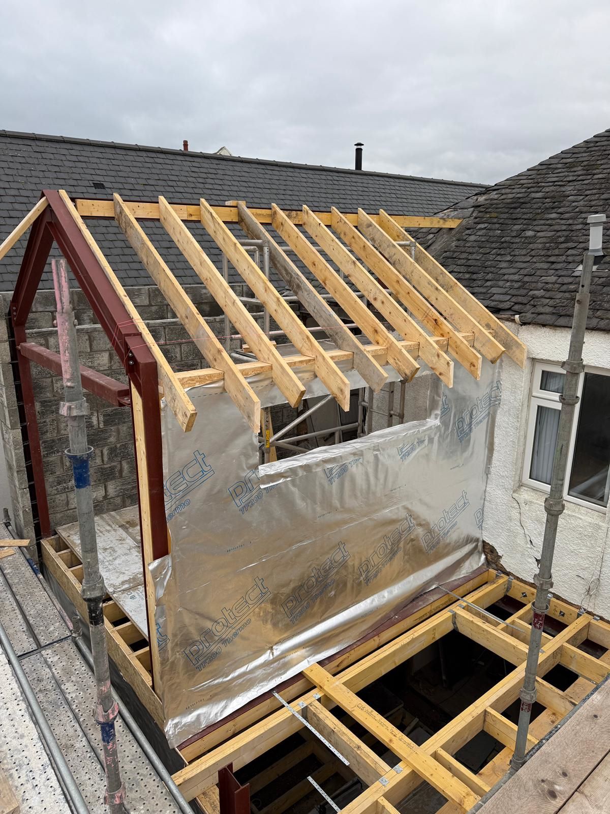 This Two-Storey Extension Project, Currently Under Construction by J&T Joiners